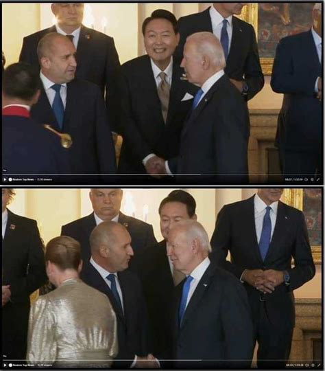 韩国总统尹锡悦被美国总统拜登“无对视”握手 韩网民：感到屈辱_凤凰网