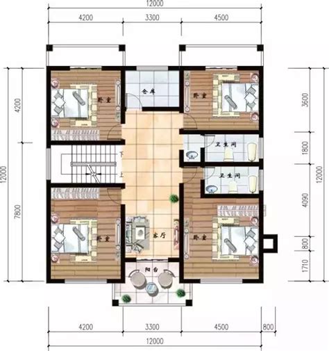自建别墅平面图图片