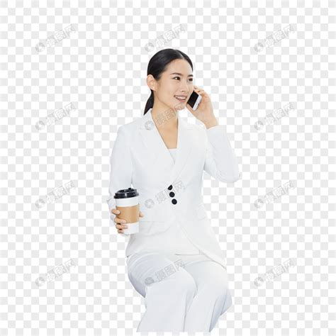 职场女性电话沟通元素素材下载-正版素材401630725-摄图网