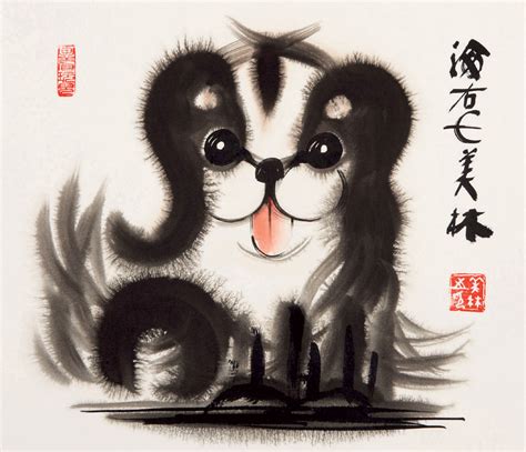 美林硬笔画图片