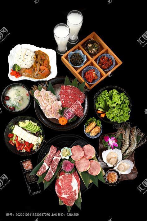 烤肉套餐,日韩料理,食品餐饮,摄影素材,汇图网www.huitu.com