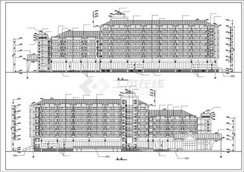酒泉市金缘花园6050平米6层钢框架结构住宅楼建筑和结构设计CAD图纸_钢框架结构_土木在线