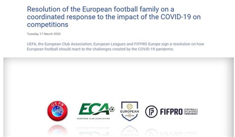 欧足联官方声明:7月前完成各联赛 附加赛延至6月_手机新浪网