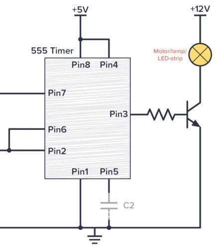 555 Timer IC Pin Diagram Features And Applications | 555 Timer working ...