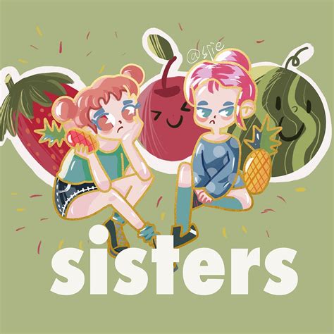 我们家的姐姐妹妹|插画|儿童插画|大红花DORIS - 原创作品 - 站酷 (ZCOOL)