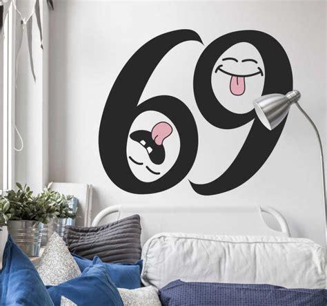 69 sticker mural adulte - TenStickers