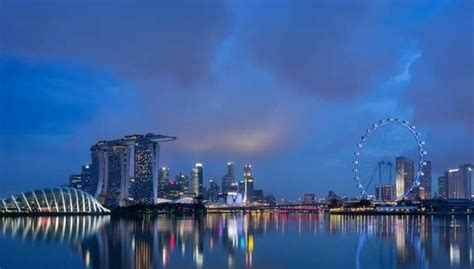 新加坡城市地标建筑唯美航拍风光片高清实拍视频素材
