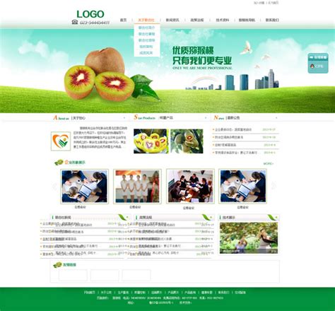 生鲜果园网站模板整站源码-MetInfo响应式网页设计制作
