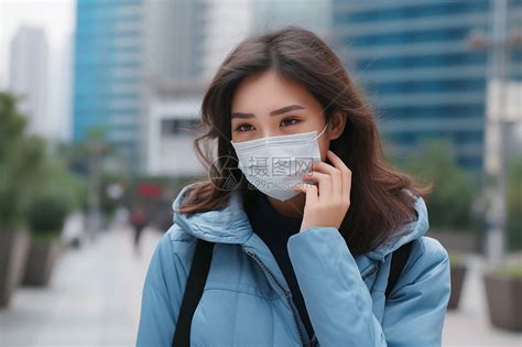 温柔头像女生戴口罩