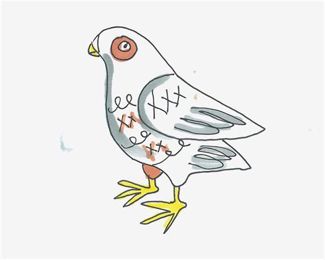 5-6岁儿童简笔画教程 卡通小鸽子的画法图解教程💛巧艺网
