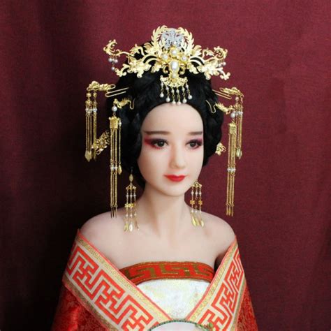Chinese traditional ancient Tang Dynasty empress Queen Princess hair ...