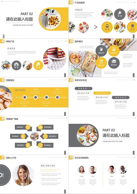 餐厅商业计划书项目模板PPT免费下载-包图网