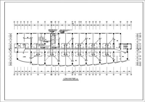 某高级社区八层大楼弱电设计cad综合布线系统及平面施工图纸（标注详细）_综合布线_土木在线