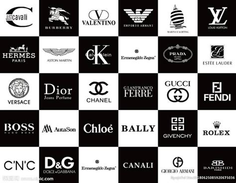 全球奢侈品品牌logo设计图__LOGO设计_广告设计_设计图库_昵图网nipic.com