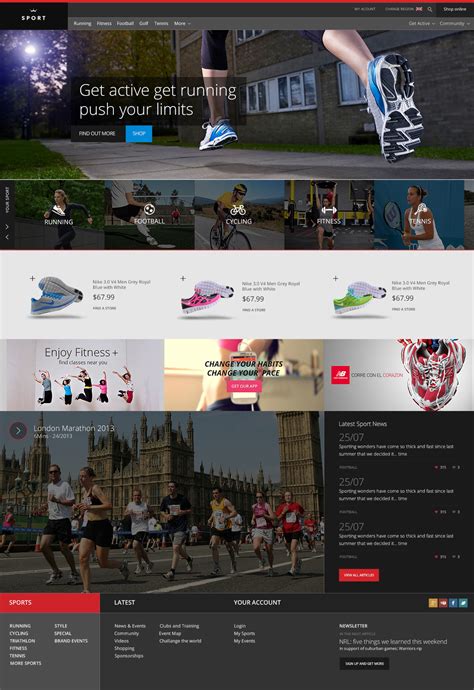 健身运动网站模板 - NicePSD 优质设计素材下载站