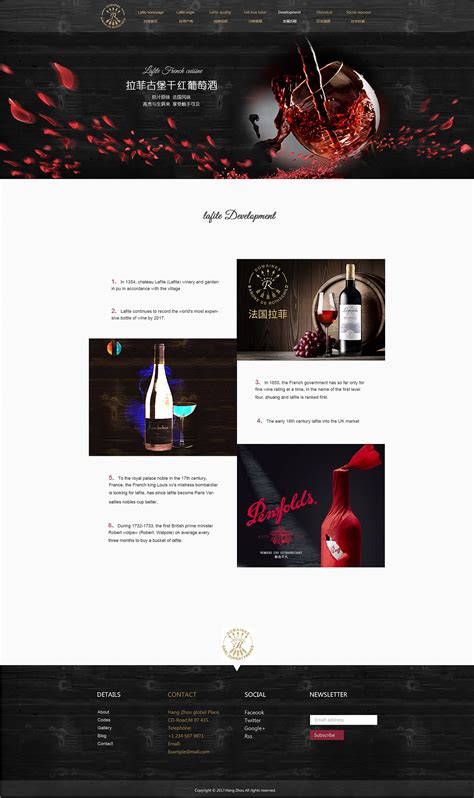 红酒网页|网页|企业官网|h河伯 - 原创作品 - 站酷 (ZCOOL)