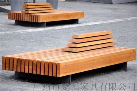 钢木园林景观座椅,室外木制创意休闲坐凳厂家/批发价格-广州市 ...