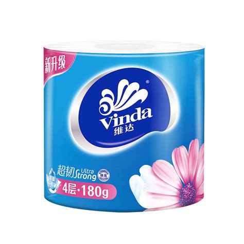 维达(Vinda)V4073-A 卷纸 蓝色经典4层200g卫生纸巾*10卷/提 60卷/箱