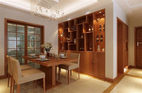 新中式餐厅酒柜,室内设计,模型设计/效果图,设计模板,汇图网www.huitu.com