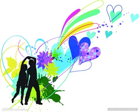 跳舞情侣设计图__卡通设计_广告设计_设计图库_昵图网nipic.com