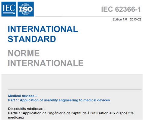 What is new in the IEC 62366-1 AMD1:2020? - Medical Device HQ