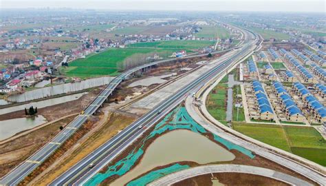 江苏省人民政府 图片 沪陕高速平潮至广陵段扩建工程进展顺利