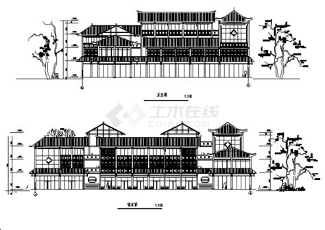 云南大理住宅建筑CAD设计施工图纸_住宅小区_土木在线