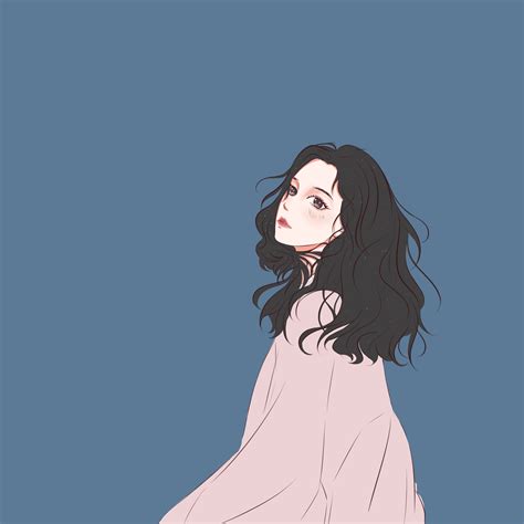 头像手绘女生温柔真人