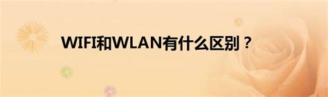 WLAN和WiFi的区别_WLAN和WiFi的区别是什么-太平洋IT百科手机版