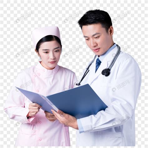 医生和护士在看病历图片元素素材下载-正版素材400239245-摄图网