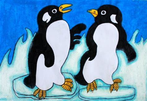 美女画家偏爱画企鹅，靠三幅画作一举成名，细节满满不失美感 - 知乎