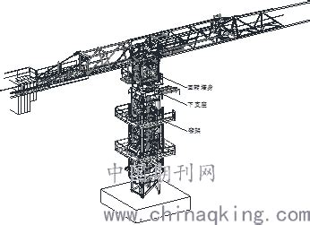 一种塔式起重机的斜拉支撑结构的制作方法