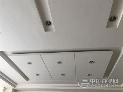 11款石膏板吊顶现场实拍效果图-中国木业网