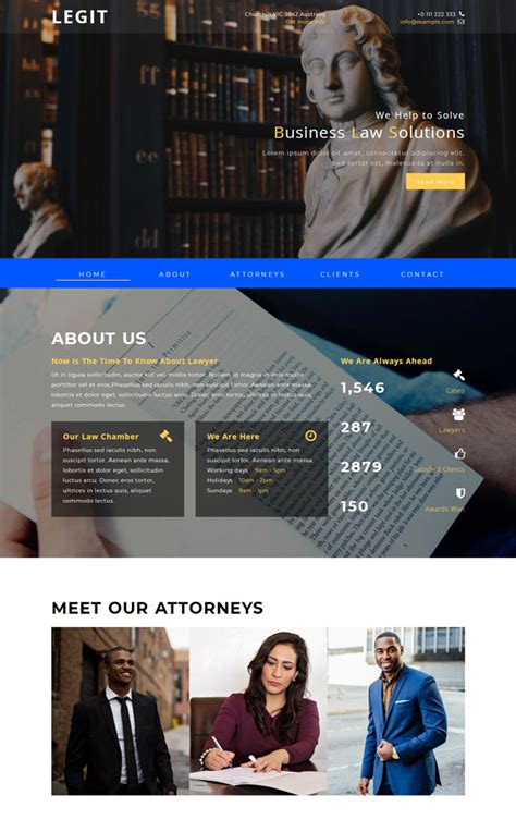 在线企业法律服务网站模板_站长素材