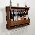 Loon Peak® Bradfield 8 Bottle Wall Mounted Wine Bottle & Glass Rack ...