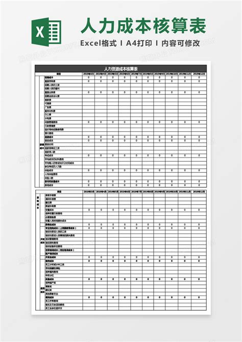 人力资源工资明细表模板_人事行政Excel模板下载-蓝山办公