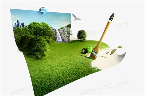 创意合成绿色的草地小鸟图片免费下载_PNG素材_编号192imwqw7_图精灵