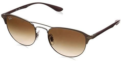 Ray-Ban Rb3596 Lightforce Round Aviator Sunglasses in Brown - Lyst