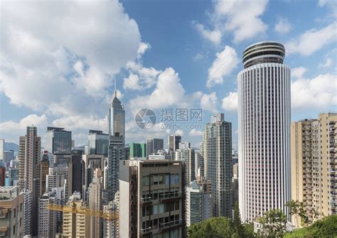 香港市中心的天际线高清图片下载-正版图片503744883-摄图网