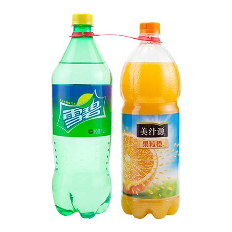 雪碧 1.25L汽水+美汁源果粒橙1.25L果汁饮料2瓶组合装 果汽双提-融创集采商城