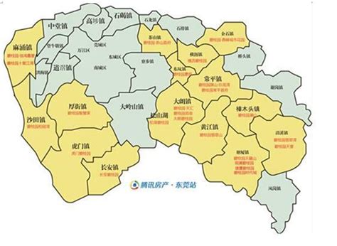 东莞市行政区划图图片 东莞市行政区划图图片