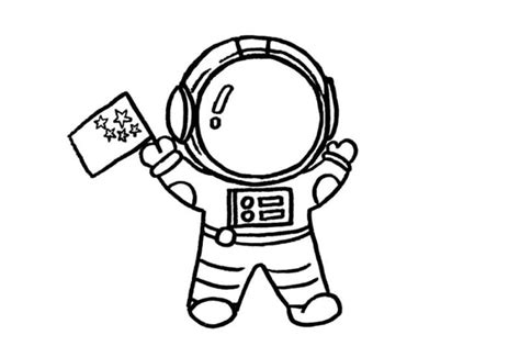儿童宇航员简笔画图片 儿童怎么画- 老师板报网