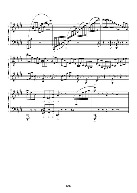 e小调第一钢琴协奏曲 Op.11钢琴谱（钢琴独奏版·第二乐章）_器乐乐谱_中国曲谱网