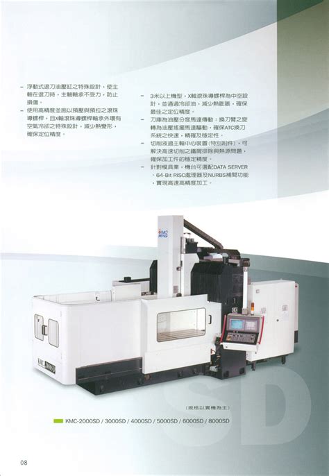 台湾高明门型加工中心机KMC-SV/SV-H系列/KMC-钱眼产品