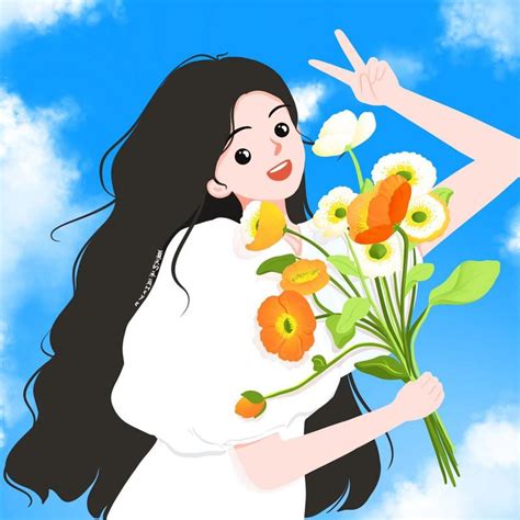头像动漫甜美女生比耶