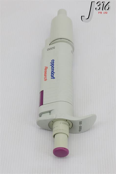 17314 EPPENDORF SINGLE CHANNEL PIPETTE, ADJUSTABLE 500-5000 UL EP ...