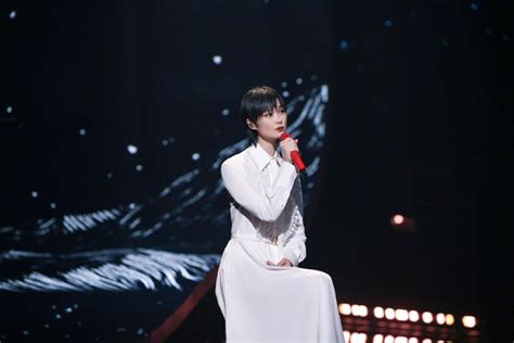 李宇春白色蕾丝衬衫裙造型亮相舞台 献唱《银河中的星星》_新浪图片