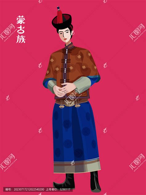 蒙古族卡通人形象设计_尊师重道乐寻远-站酷ZCOOL