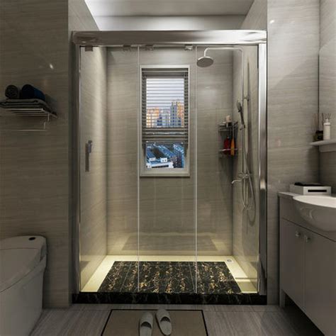 卫浴空间设计 淋浴房铺大理石，美观大方且排水快-全球高端进口卫浴品牌门户网站易美居