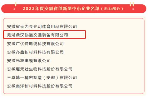 新年喜讯，好事成双——芜湖鼎汉上榜2022年安徽省